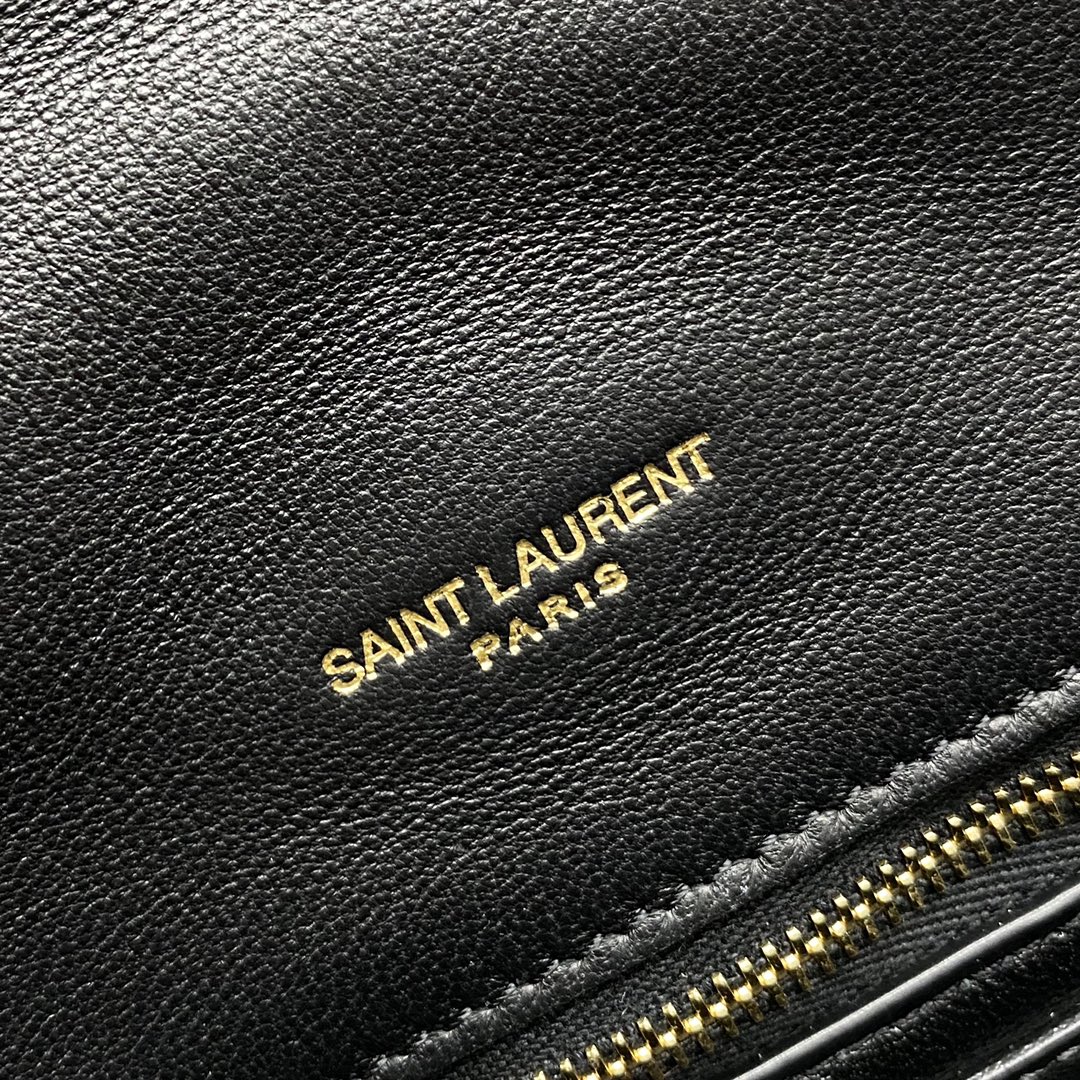 【P1320】圣罗兰新款女包 YSL Sade Puffer菱格羊皮信封包手包35CM 黑色
