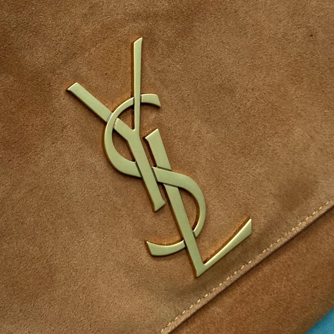 【P1500】YSL包包价格 圣罗兰21年秋冬新款猄皮Kate邮差包链条包 棕色